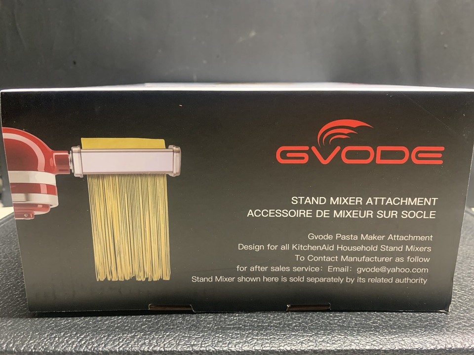 Gvode Kitchen 3Piece Pasta Roller and Cutter Set for KitchenAid Stand