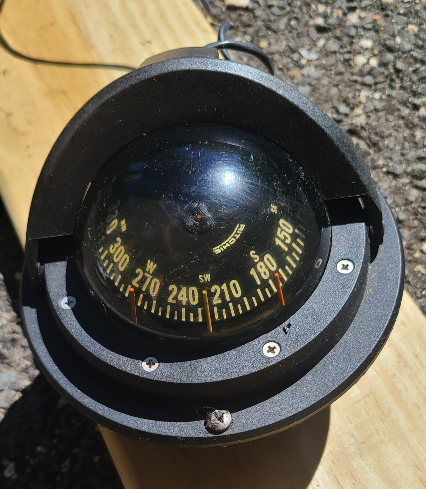 Ritchie Compasses F83 Compass, Flush Mount, 3" Combi, Black (f83) with