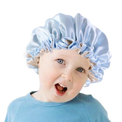 2-7Years Children Child Kids Boys Girls Solid Color Shower Cap Nightcap Cap  Hat