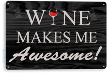 Awesome Wine Bar Pub Vineyard Cottage Kitchen Sign Decor Tin Sign B409