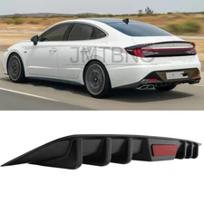 For Hyundai Sonata Rear Lower Bumper Diffuser Shark Fin Splitter Lip Spoiler