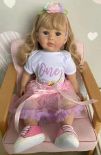Reborn Baby Girl Dolls 24in Lifelike Reborn Toddler Pretty Realistic Baby Doll