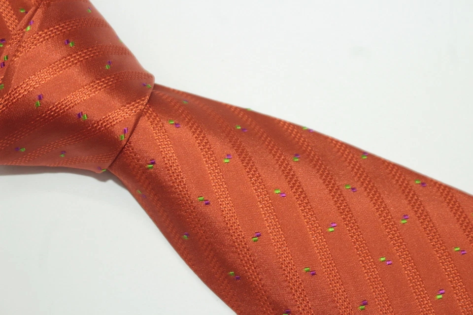 Corbata de seda LUCIANO SOPRANI Hecha en Italia F69540 Foto 3 de 4