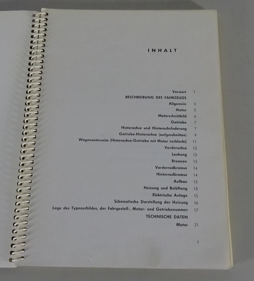 Manual de instrucciones / Manual Porsche 356 B 1600 / 1600 S Stand 01/1963 original Foto 2 de 4