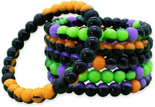 6 Beaded Bracelets for Girls, Silicone Bracelet Pack for Kids, Cute Bead Bracele