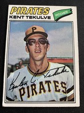 1977 Topps Baseball Card #374 Kent Tekulve Pittsburgh Pirates Ex Free Shipping!