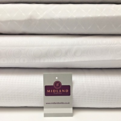 Weißer Kardinal Selbstdruck Jacquard Stoff ideal für Kirchenkleider 58'' breit MK989