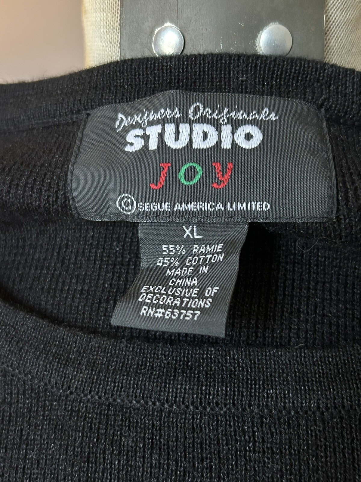 Designers Originals Studio Joy Scottie Dog Holiday Christmas Sweater XL