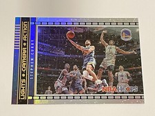 2021-22 Hoops Winter Basketball Lights Camera Action - Stephen Curry - Warriors