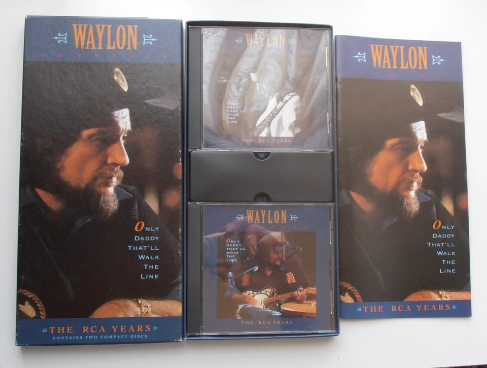 WAYLON JENNINGS ONLY DADDY THAT'LL WALK THE LINE, THE RCA YEARS, TWO DISCS - Image 3 of 3
