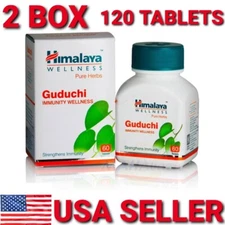Guduchi Himalaya USA 2 Box 120 Tablets Liver HEALTH IMMUNITY Care