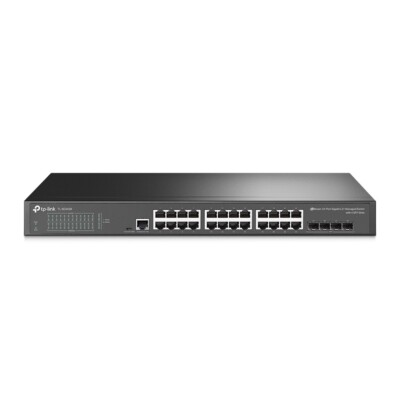 TP-Link JetStream SG3428 24-Port Gigabit L2 Managed Switch, 4 SFP Slots