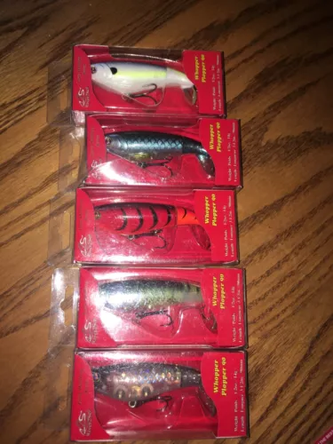 River2Sea Whopper Plopper 90 Topwater= 3-1/2"==5 DIFFERENT COLORED FISHING LURES
