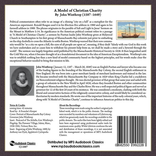 A Model of Christian Charity - MP3 CD Audiobook in CD jacket - Imagen 2 de 4