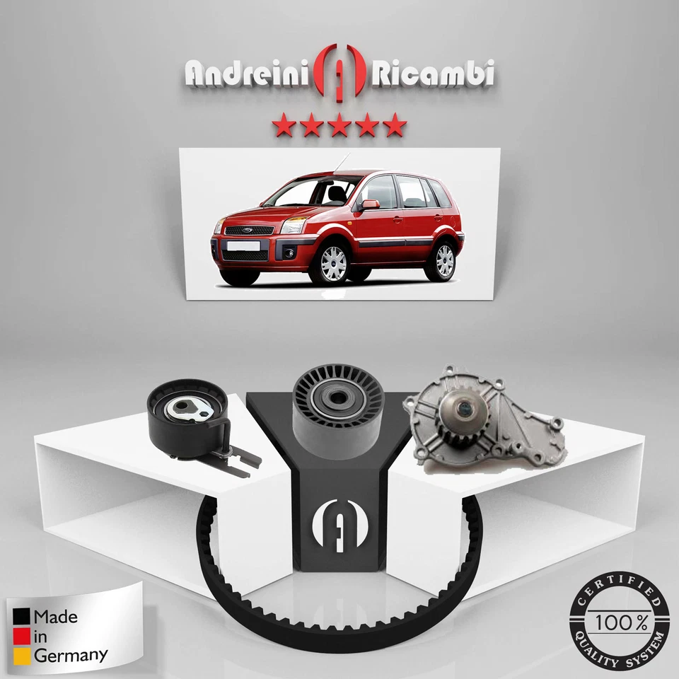 KIT DISTRIBUZIONE + POMPA ACQUA FORD FUSION 1.6 TDCI 66KW 90CV 2009 -> - Immagine 2 di 2