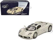 PAGANI UTOPIA PRESENTATION RINASCIMENT SILVER 1/64 BY BBR MODELS BBRDIE6430