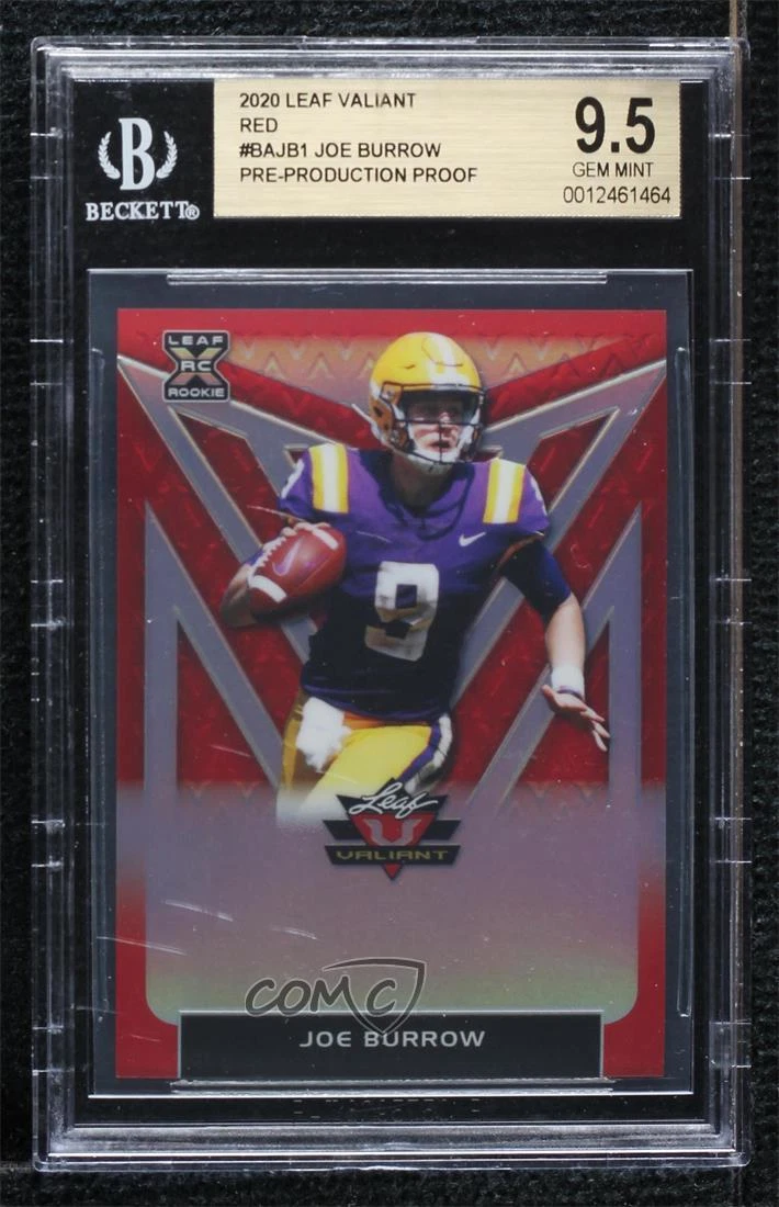 Joe Burrow Leaf Valiant Autographs #BAJB1 Base