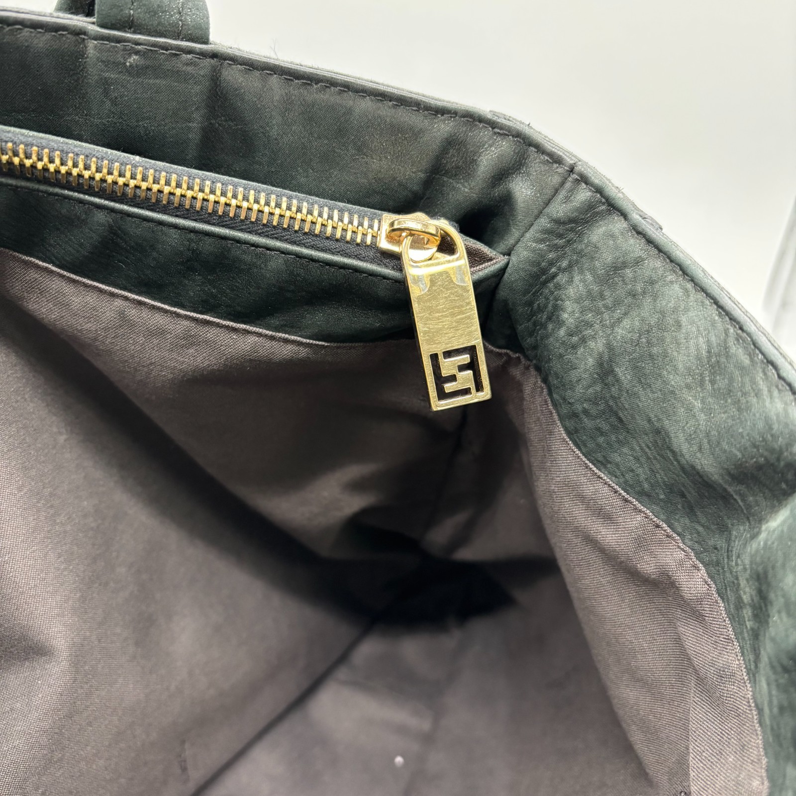 FENDI Shoulder Bag Hand Bag Selleria Leather FF Authentic thumbnail 19