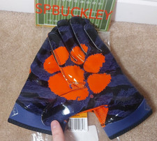NIKE SUPERBAD 4 ADULT XXL CLEMSON TIGERS PADDED FOOTBALL GLOVES, PGF432-889