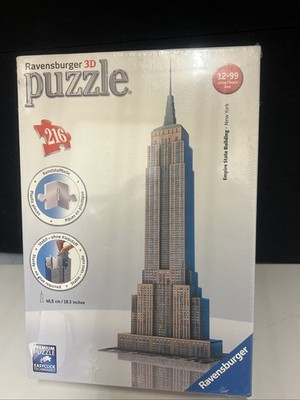 Ravensburger Empire State Building Edition 3D puzzle 216 piece Complete 12 553 1