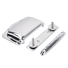 Fixed Bridge+Tailpiece Cover Protector With Screws For Teisco Electric Guitar