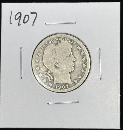 1907-P Barber Quarter — photo from another recent sale