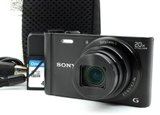 SONY Cyber-Shot DSC-WX300 Black Digital Camera English OK 1683