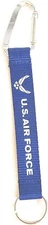 United States Air Force Military Carabiner Lanyard Keychain with Key Ring
