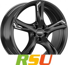 Ronal R62 Chrome jetblack 7.5x18" ET40 LK5 114.3 ML 82 Alufelgen 18 Zoll