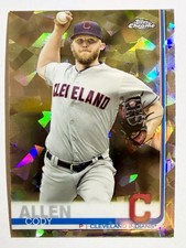 2019 Topps Chrome Sapphire #256 CODY ALLEN Indians Cracked Ice Edition SP QTY