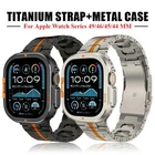 Luxus Titan Armband+Metall Hülle Für Apple Watch Ultra 2 49mm 10 9 8 7 SE 6 5 4