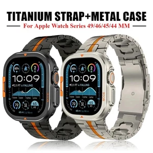 Luxus Titan Armband+Metall Hülle Für Apple Watch Ultra 2 49mm 10 9 8 7 SE 6 5 4
