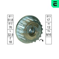 Generatorfreilauf ERA ZN5533 FüR 7HM 7HB VW Multivan 7EM 7HN 7EF 7EN T5 7HF Bus