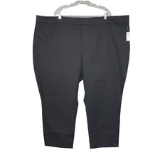 NWT Old Navy Pixie Skinny Pants Womens 30 Black Mid Rise Stretch Ankle Career