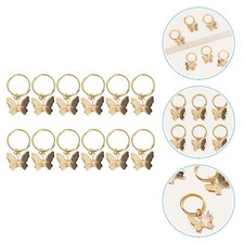 12 Pcs Haarringe F&uuml;r Z&ouml;pfe Verstellbarer Zopfschmuck Haarschmuck Frauen