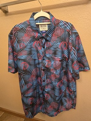 RSVLTS Men's Miami Vice Button-Down Short sleeve shirt (Large)
