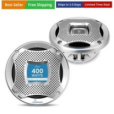 5.25" 2-Way Marine Speakers, 400W Water-Resistant Boat and UTV Speakers, Poly...