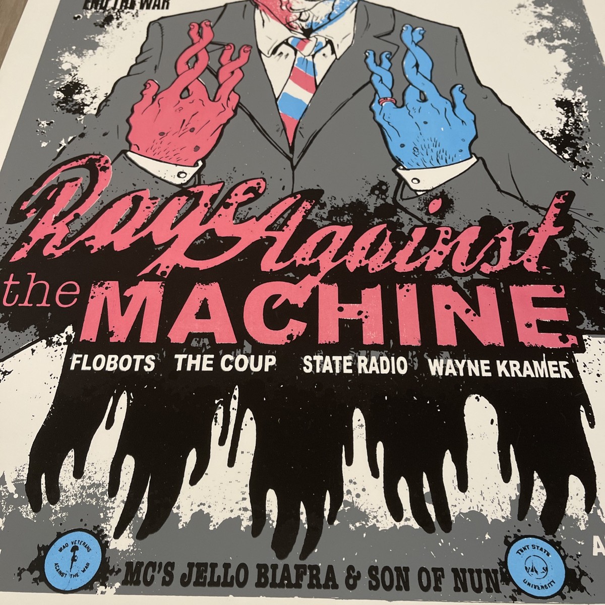 Rage Against The Machine Denver DNC Gig Poster 2008 Chris