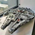 7541Pcs Millennium Falcon 75192 Building Blocks Set inspired by Lego for Kids a