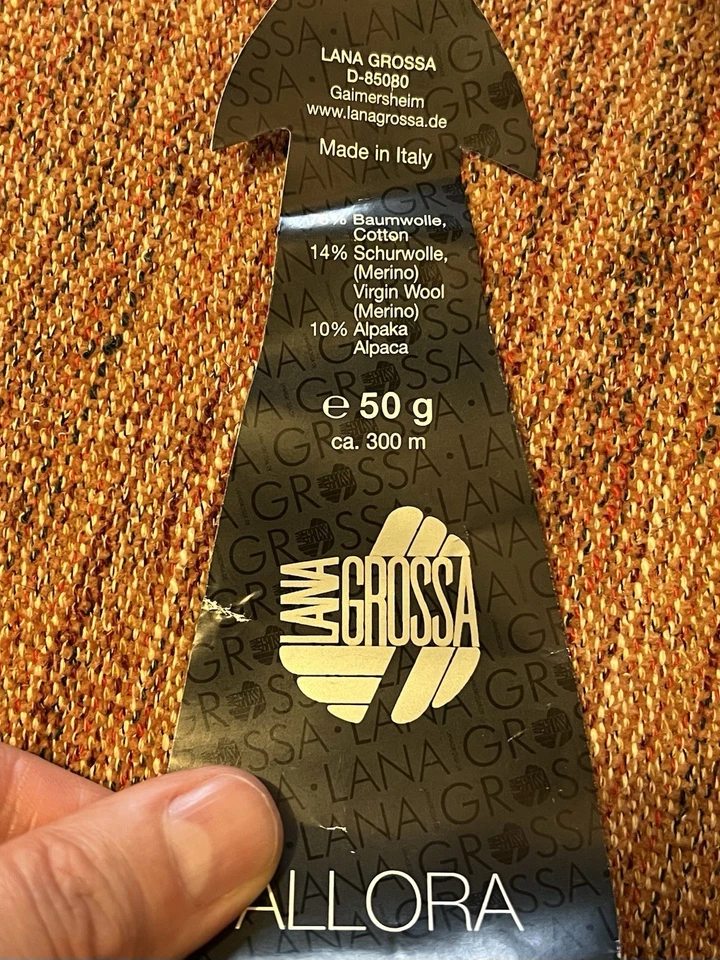 Lana Grossa Allora, Gray (10) , 4 Donut Balls, 200g/1200m - Image 3 of 4