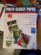 Photo Glossy Paper 8.5 x 11 Letter Inkjet Photo Paper Lot X5 20 Sheets Each