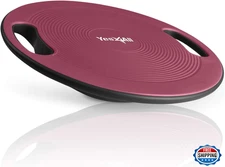 Yes4All Plastic Wobble Balance Board - Round Trainer for Core, Stability, & Desk