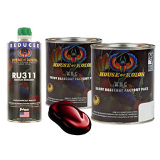 House Of Kolor C2c-kbc11 Apple Red Kandy Basecoat 2 Quart Kit Medium Reducer