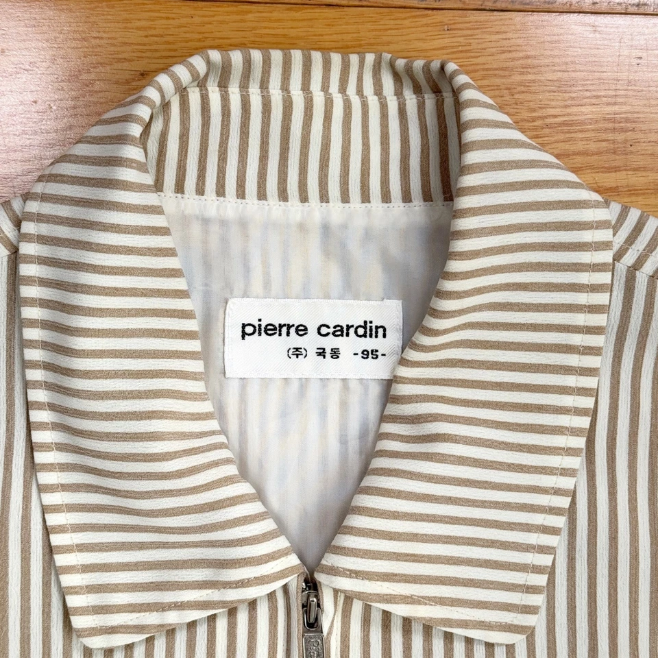 Rare Vintage Pierre Cardin Striped Zip Up Jacket Lightweight Made for Korea - Image 3 of 4