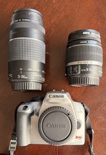 Canon EOS Rebel XS Silver with 75-300mm and 18-55mm Lens