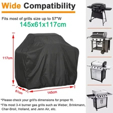 BBQ Gas Grill Cover Barbecue Waterproof Outdoor Heavy Duty UV Protection57-67 In