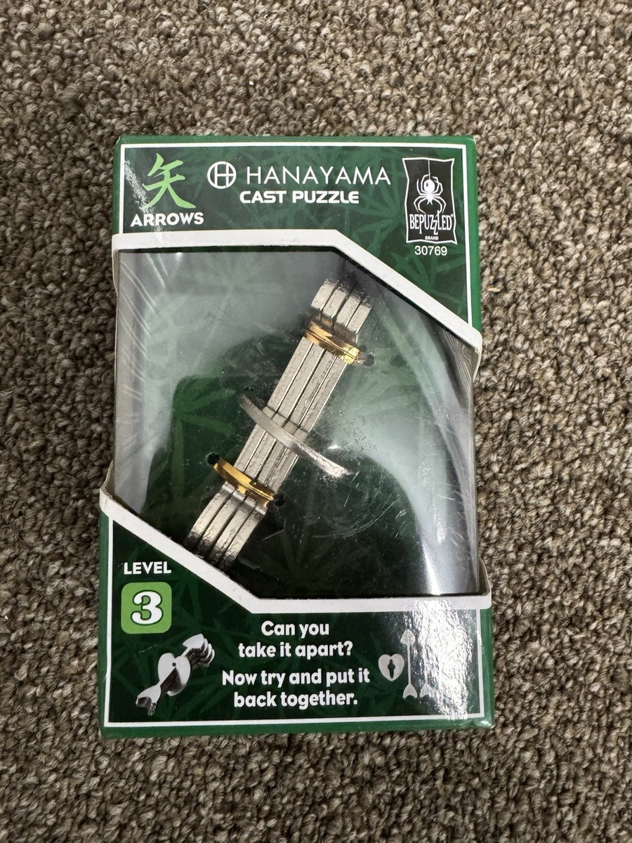 Hanayama Cast Puzzle Level 3 Metal Brain Teaser Mechanical Arrows