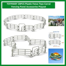 Delightful 20PCS Plastic Fence Toy Set - Ideal for Farm Themed Imaginative Play