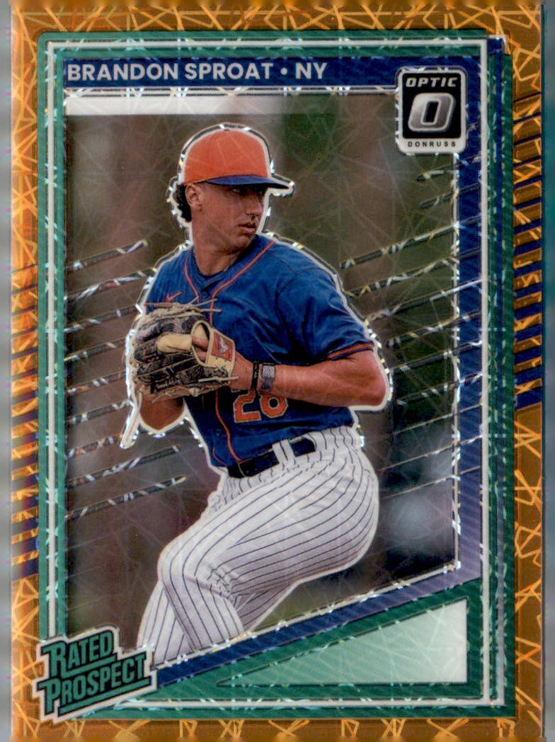 2025 Donruss #119 Brandon Sproat Optic Orange Velocity