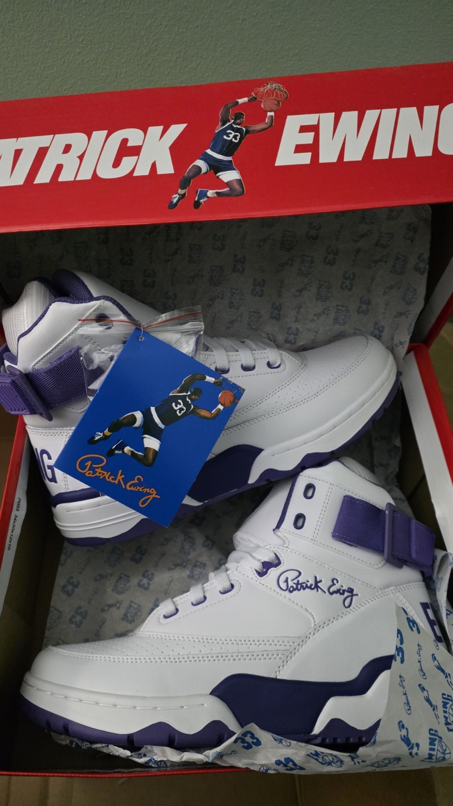 Ewing Athletics Ewing 33 HI White/Ultra Violet High Top Lace